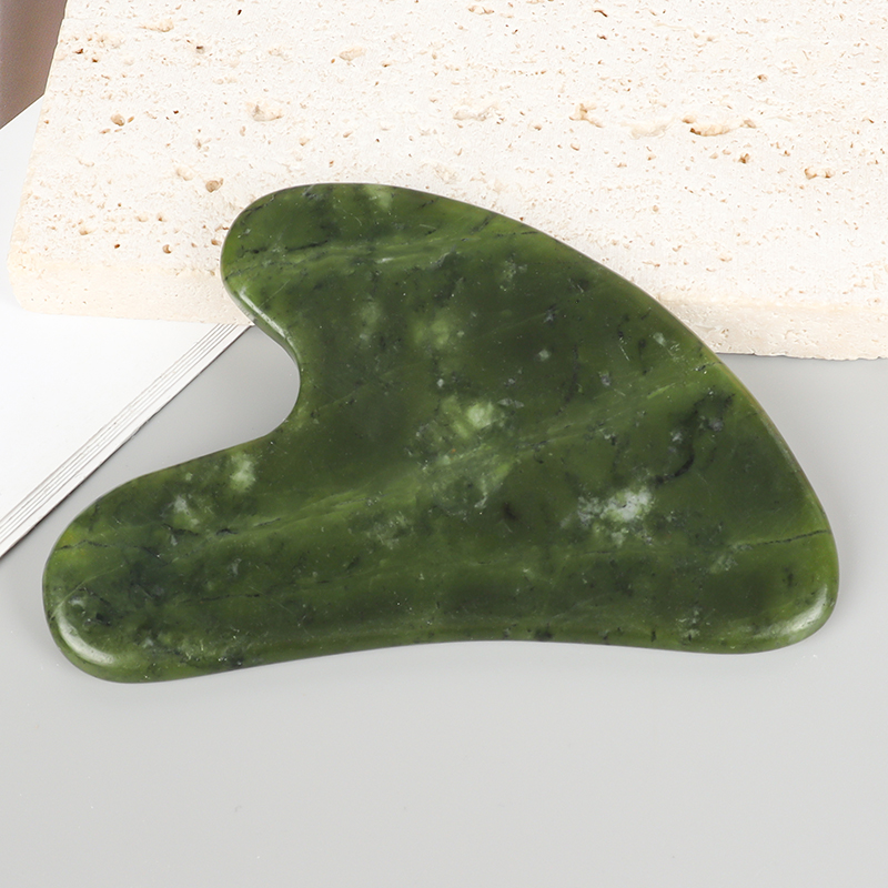 Gua Sha Tool Rose Quartz - Нефритовый массажер Гуаша Helu из нефрита