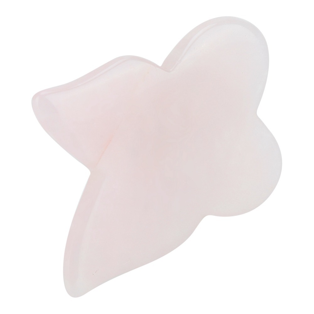 Gua Sha Tool Rose Quartz - Набор для лица: массажный камень из