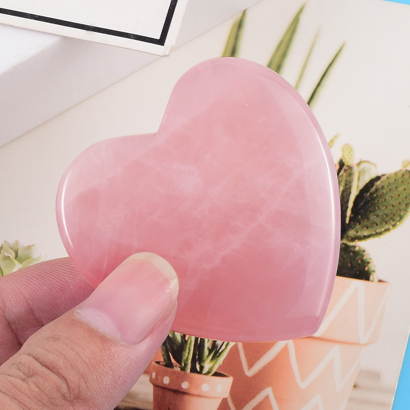 Gua Sha Tool Rose Quartz - Инструмент для ухода за лицом гуаша