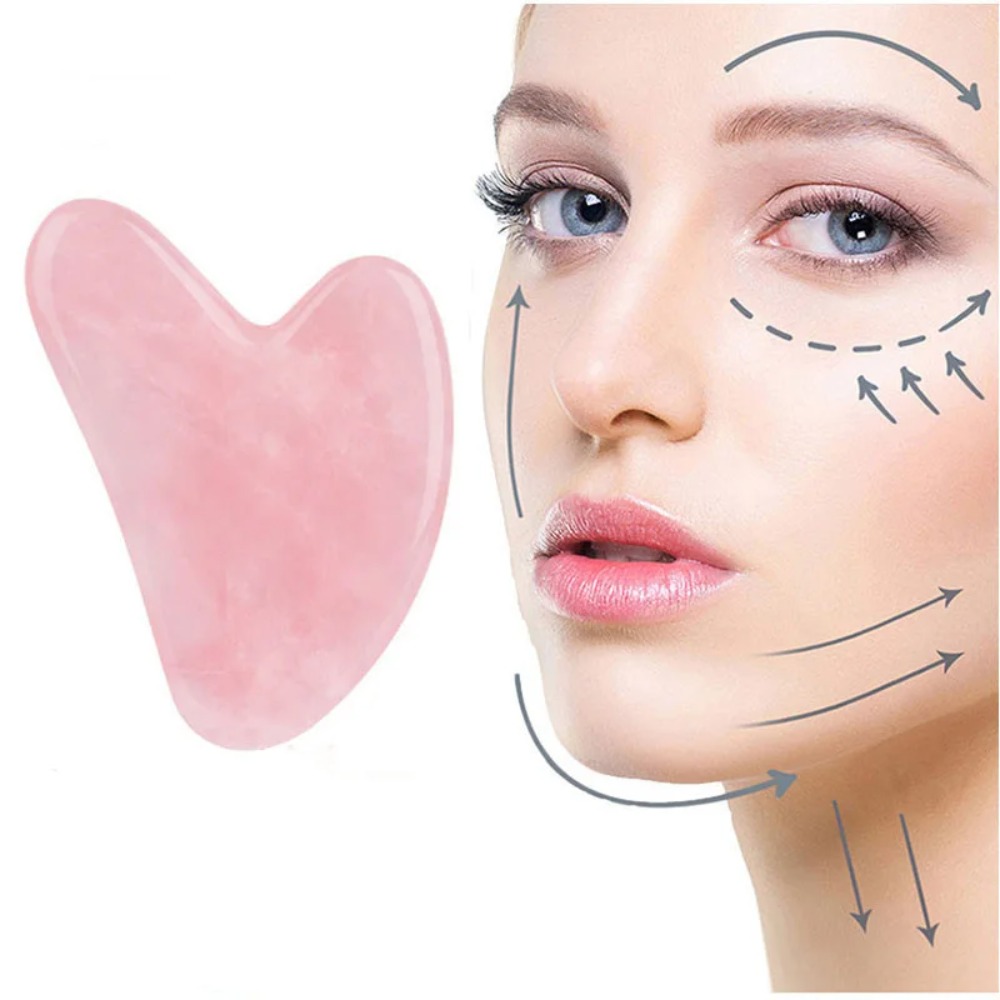 Массажная доска Гуаша для лица – обзор и цена Gua Sha Tool Rose Quartz