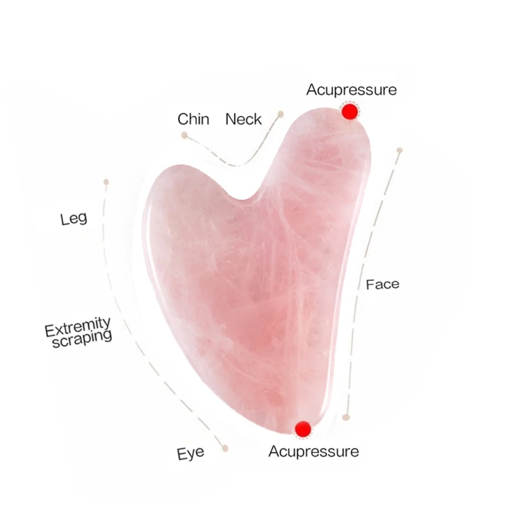 Массажная доска Гуаша для лица – обзор и цена Gua Sha Tool Rose Quartz