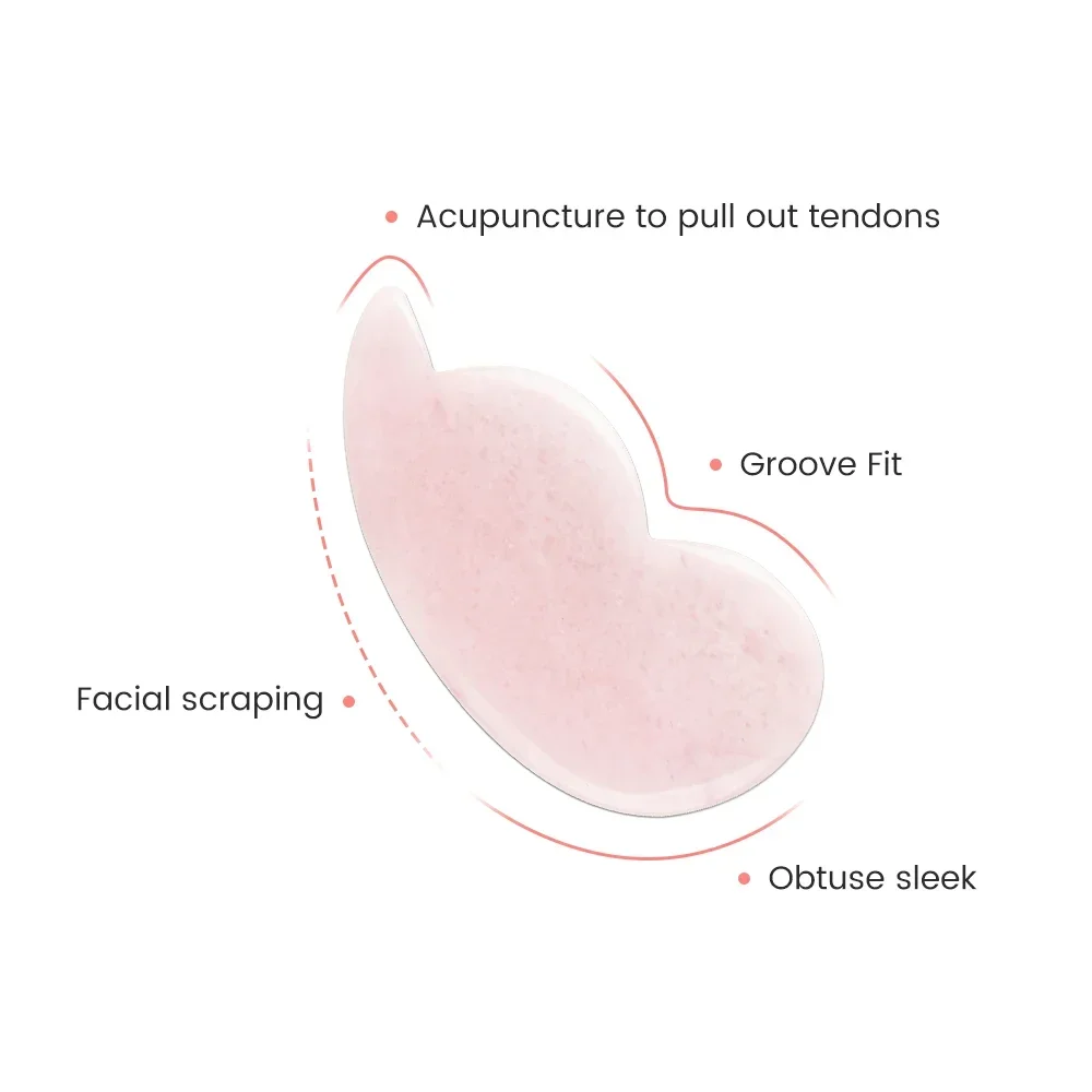 Натуральный нефритовый камень, – обзор и цена Gua Sha Tool Rose Quartz