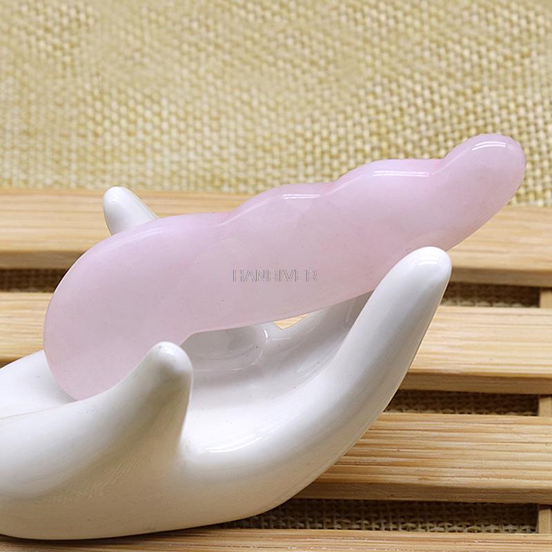 Натуральный розовый кварц, неф – обзор и цена Gua Sha Tool Rose Quartz