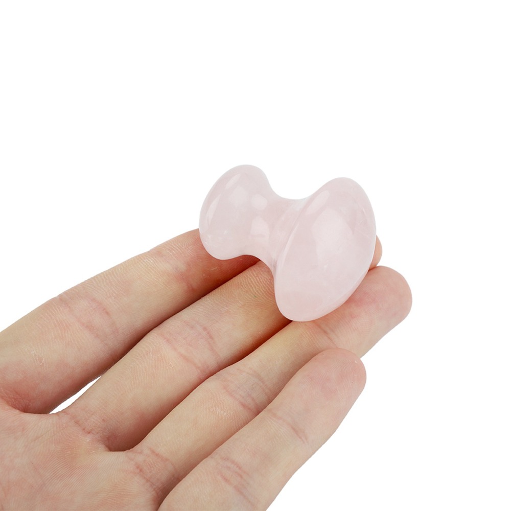 Кристаллический массажный каме – обзор и цена Gua Sha Tool Rose Quartz
