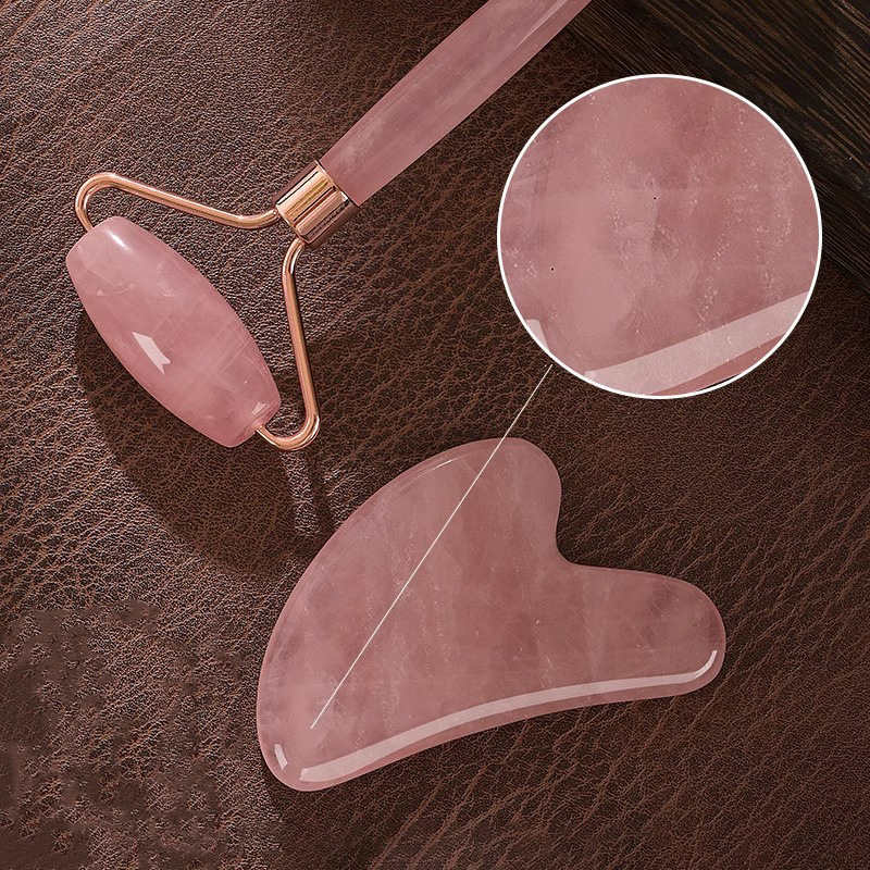 Набор для массажа лица из розо – обзор и цена Gua Sha Tool Rose Quartz