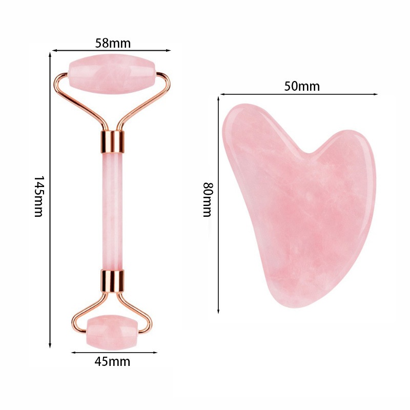 Набор для массажа лица из розо – обзор и цена Gua Sha Tool Rose Quartz