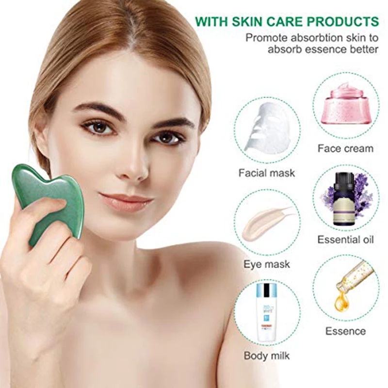 Набор из 10 предметов из натур – обзор и цена Gua Sha Tool Rose Quartz