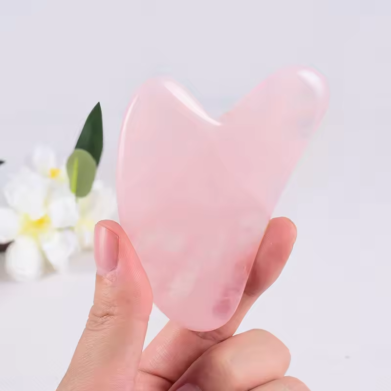 Массажер для лица из натуральн – обзор и цена Gua Sha Tool Rose Quartz